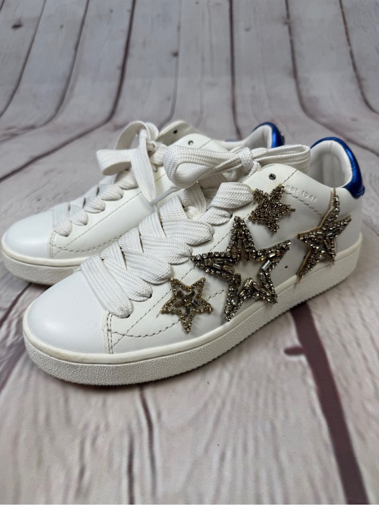 Coach Shoes - COACH white sneakers with embellished gold stars, size 6